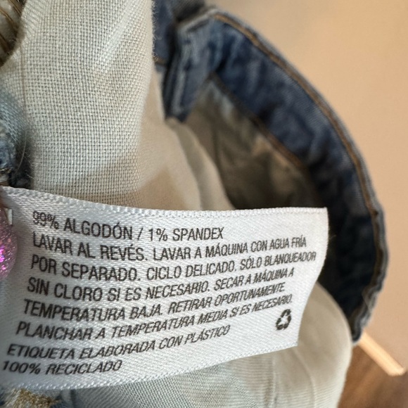 2/$10 Wild Fable Light Blue Ripped Ankle Jeans Highest Rise Mom Jean - Picture 5 of 6